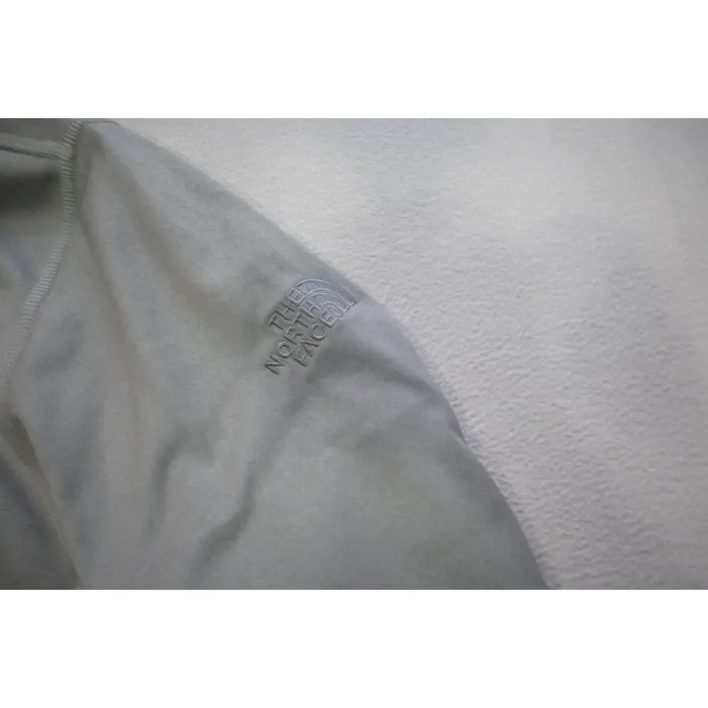 North Face Fleece 1/4 Zip Athetic Jacket‎ Long Sleeve Gray Mens Size Large